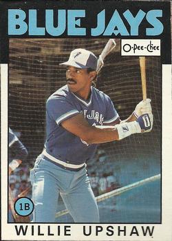 1986 O-Pee-Chee Baseball Cards 223     Willie Upshaw